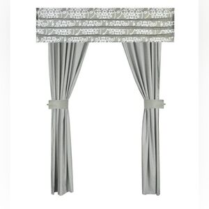 Two Window Treatments, Light Filtering Privacy Curtains, Silver 🆕